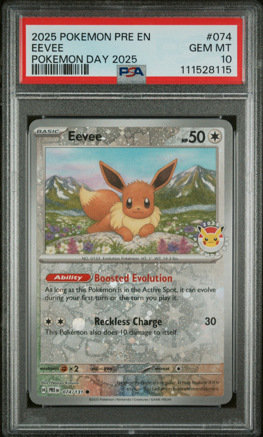 PSA 10 | Eevee - 074/131 Pokemon Day Promo
